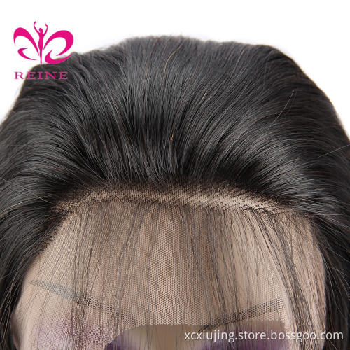 360 Lace Frontal Wigs With Baby Hair 150% Straight Brazilian Remy Hair Pre Plucked Transparent Lace Wig